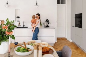 Бяла порцеланова купа за салата Hammershoi, ⌀ 30 cm - Kähler Design