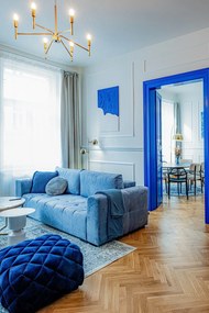 Декоративна възглавница от микрофибър в сиво и бежово Marshmallow, ø 40 cm - Tiseco Home Studio