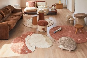 Детски пуф в тухлен цвят/кремав Boletus – Lorena Canals