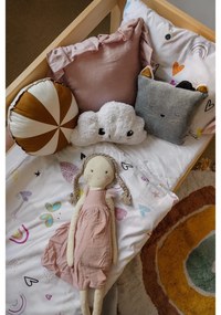 Детски ръчно изработен килим, ø 110 cm Rainbow - Nattiot