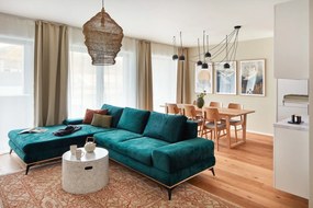 Светлокафяв трапезен стол със светлосива седалка Nagano - Rowico