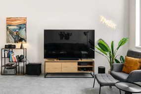 Черна настолна лампа Sublime, височина 35 cm - Leitmotiv