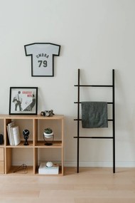 Черна декоративна стълба от тополова дървесина Leana - Umbra