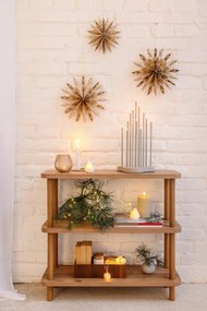 LED свещ (височина 15 см) Flamme Stripe - Star Trading