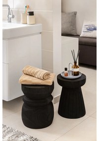 Черно градинско столче от дърво пауловния Borre - WOOOD