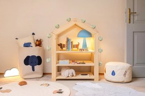 Кафява текстилна детска кошница за играчки 46x7,5x33 cm Toto – Bloomingville Mini