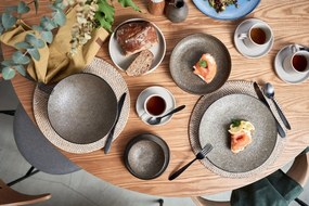 Бяла постелка от ратан , ⌀ 36 cm - Tiseco Home Studio