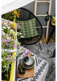 Черен градински стол от изкуствен ратан Avocado - Bonami Selection