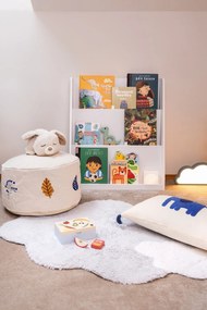 Светлосин ръчно изработен памучен детски килим подходящ за пране 70x100 cm Mini Dream – Lorena Canals