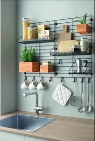 Бамбуков компонент - кутия за съхранение в естествен цвят 19x15 cm Mural – Metaltex