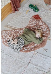Кремав ръчно изработен памучен килим подходящ за пране 90x130 cm Color Lines – Lorena Canals