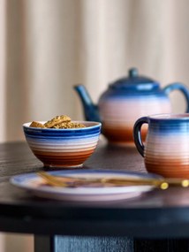 Сини/оранжеви керамични чаши в комплект 4 бр. 200 ml Tatum – Bloomingville