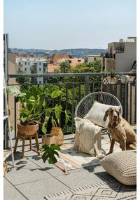 Двустранен килим за открито, изработен от рециклирана пластмаса, 90 x 150 cm Aztec - Green Decore