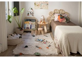 Кремав детски пуф Tic-Tac-Toe – Lorena Canals