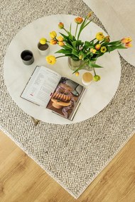 Бяла кръгла маса за кафе ø 80 cm Alisma - Actona