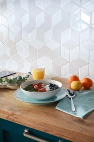 Бяла каменна дълбока чиния ø 21,5 cm Taormina – Casafina