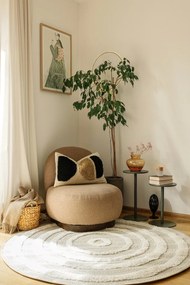 Кафяво одеяло със съдържание на памук Basics, 140 x 180 cm Plain - Euromant