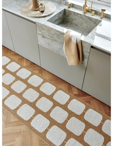 Пътека за открито и закрито в цвят жълта охра и крема 70x200 cm Sten Ochre – Pappelina