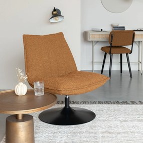 Стол в цвят охра от плат bouclé Jax - White Label