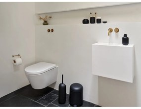 Черно пластмасово кошче за боклук с педал 4 l Sensu – Zone