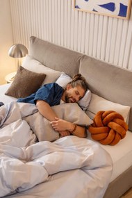 Тъмносива LED затъмняваща се настолна лампа (височина 20 cm) Mush – Hübsch