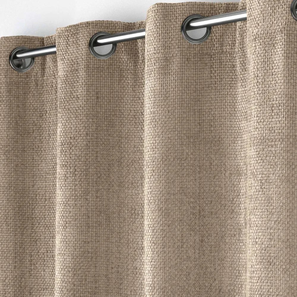 Светлокафяво перде от шенил 140x260 cm Leo – douceur d'intérieur