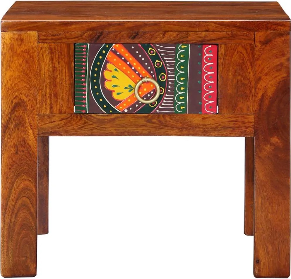 4016488 vidaXL Нощно шкафче 2 бр. 40x40x36 cm масивна дървесина акация