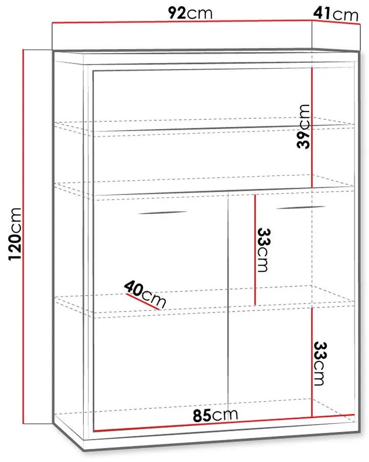 Бюфет Mediolan AT06-Natural Special