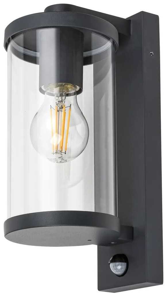 RABALUX Силистра,външен аплик,E27 1X60W,ant,сензор - 7892