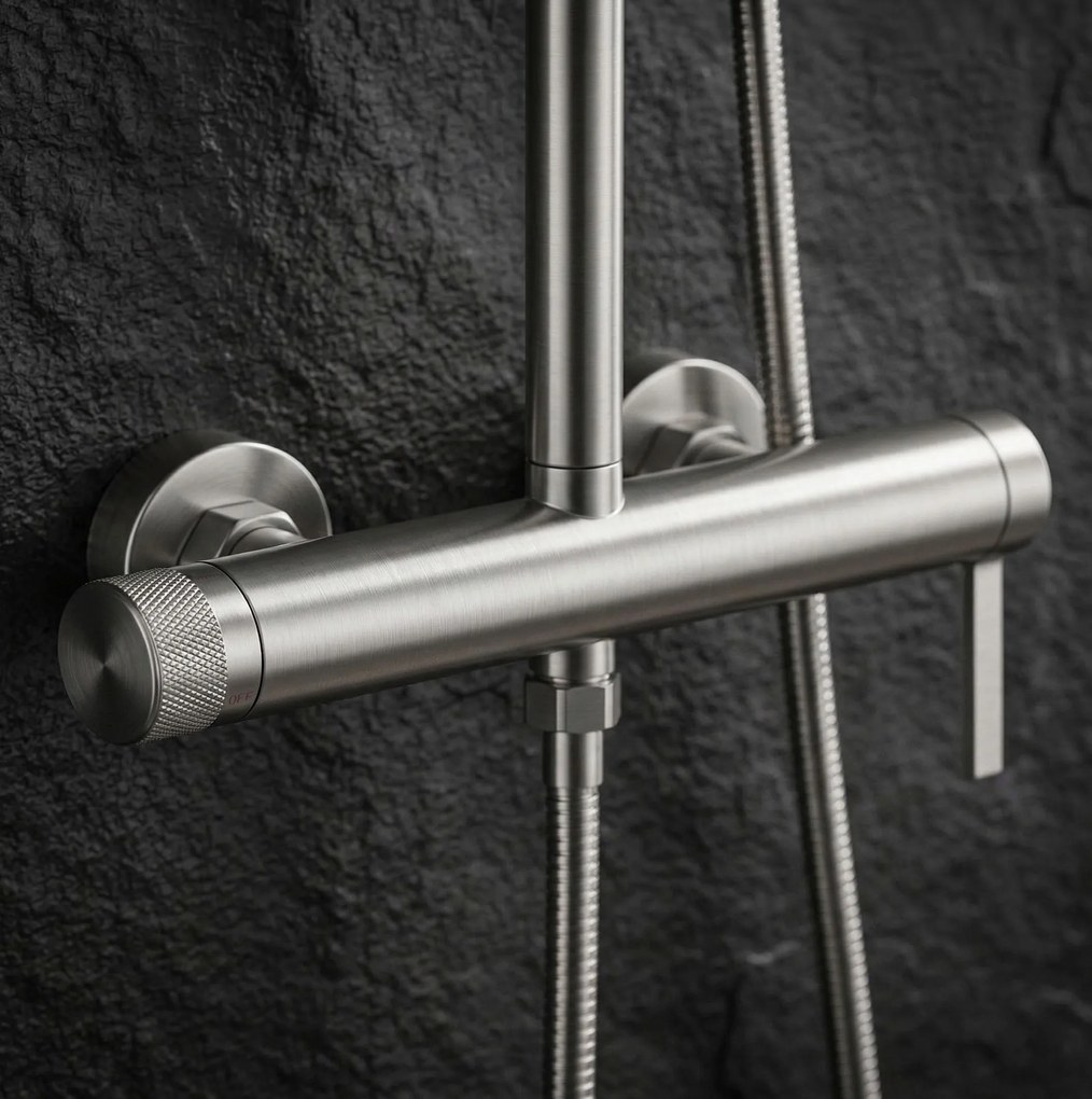 Комплект за душ Rea Rivo Brush Nickel