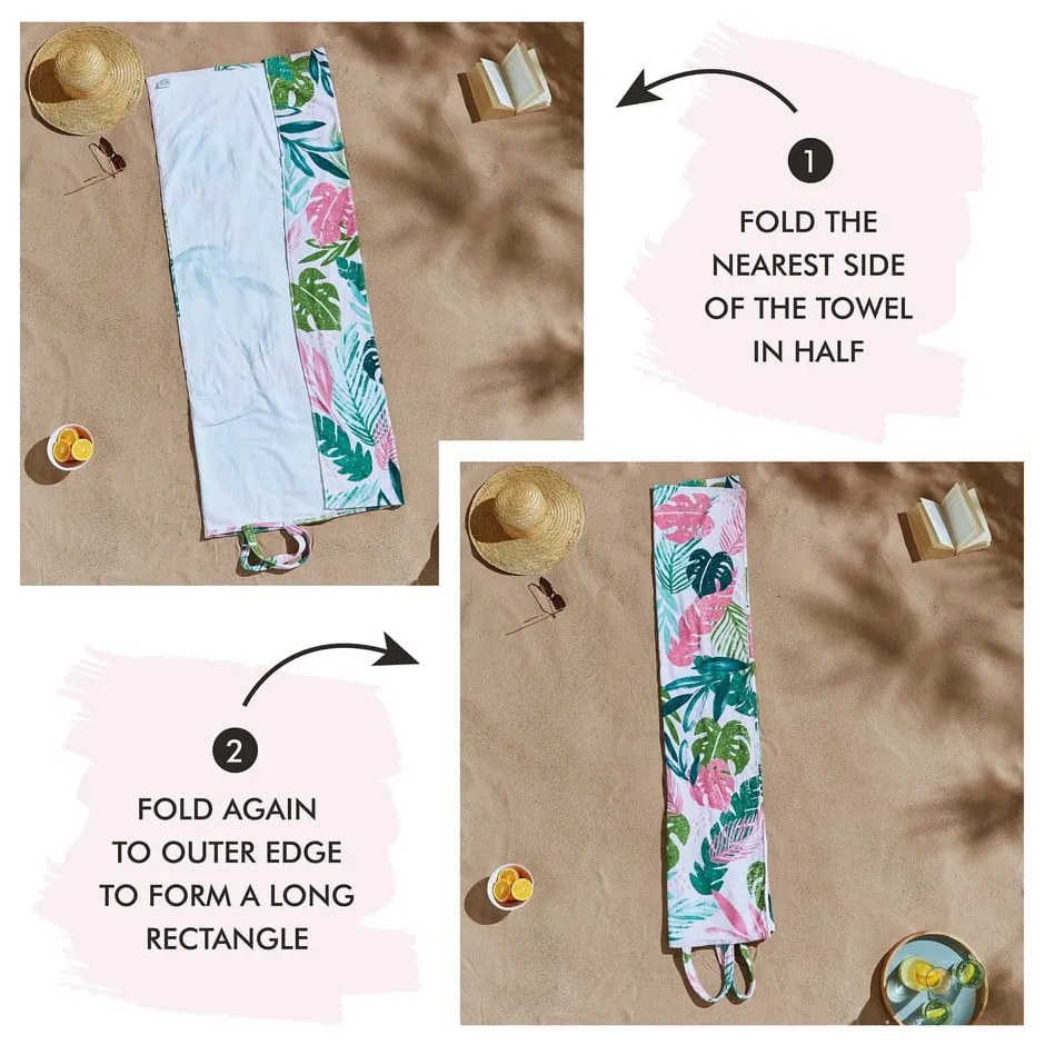 Plážová osuška 150x75 cm Tropical Palm – Catherine Lansfield