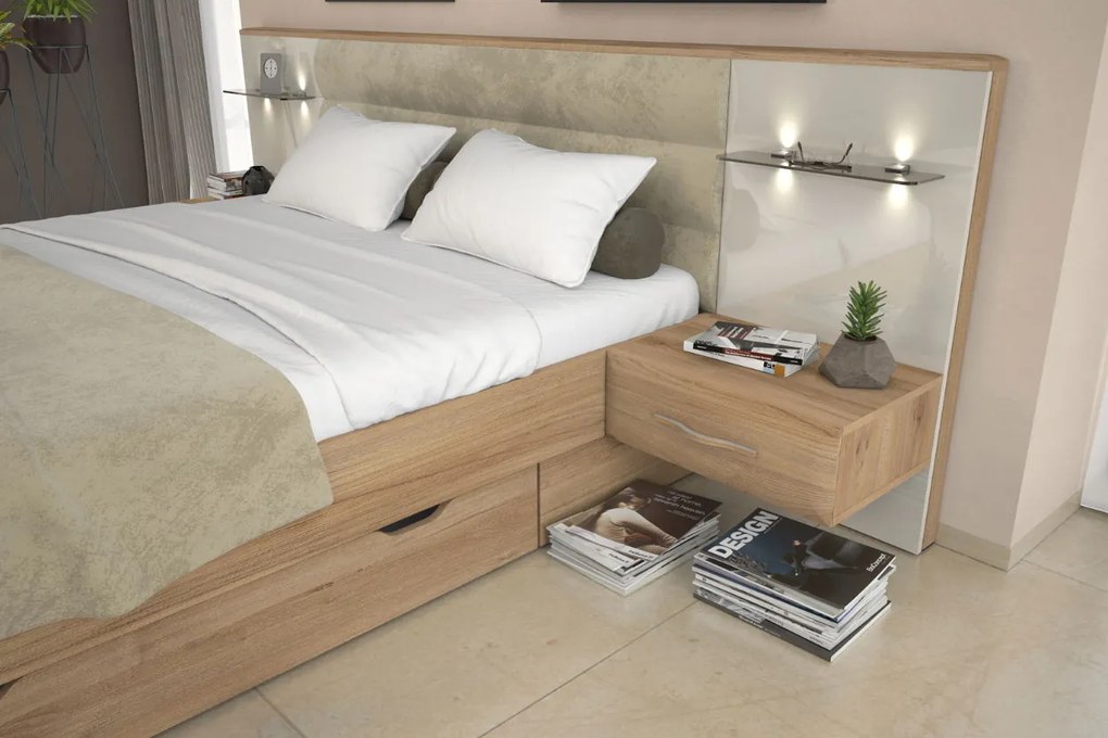 Нощно шкафче Giallo 1D plus-отляво