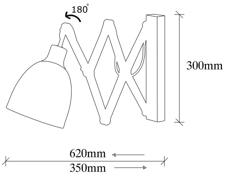 Стенна лампа в черен и бронзов цвят ø 16 cm Sivani – Opviq lights
