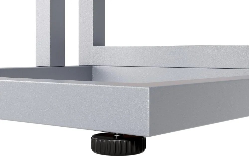 Странична масичка с WPC плоскост - 65,5 x 50 x 40 cm Сив