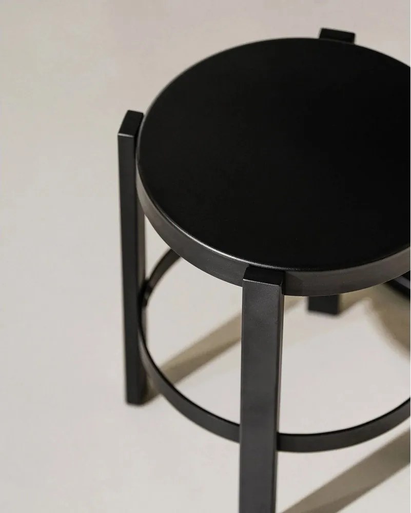 Черен стоманен стол Doon – noo.ma