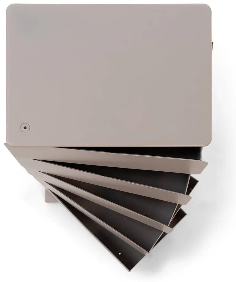 Кафяво-сив метален скрин 37x72x26 cm Joey – Spinder Design