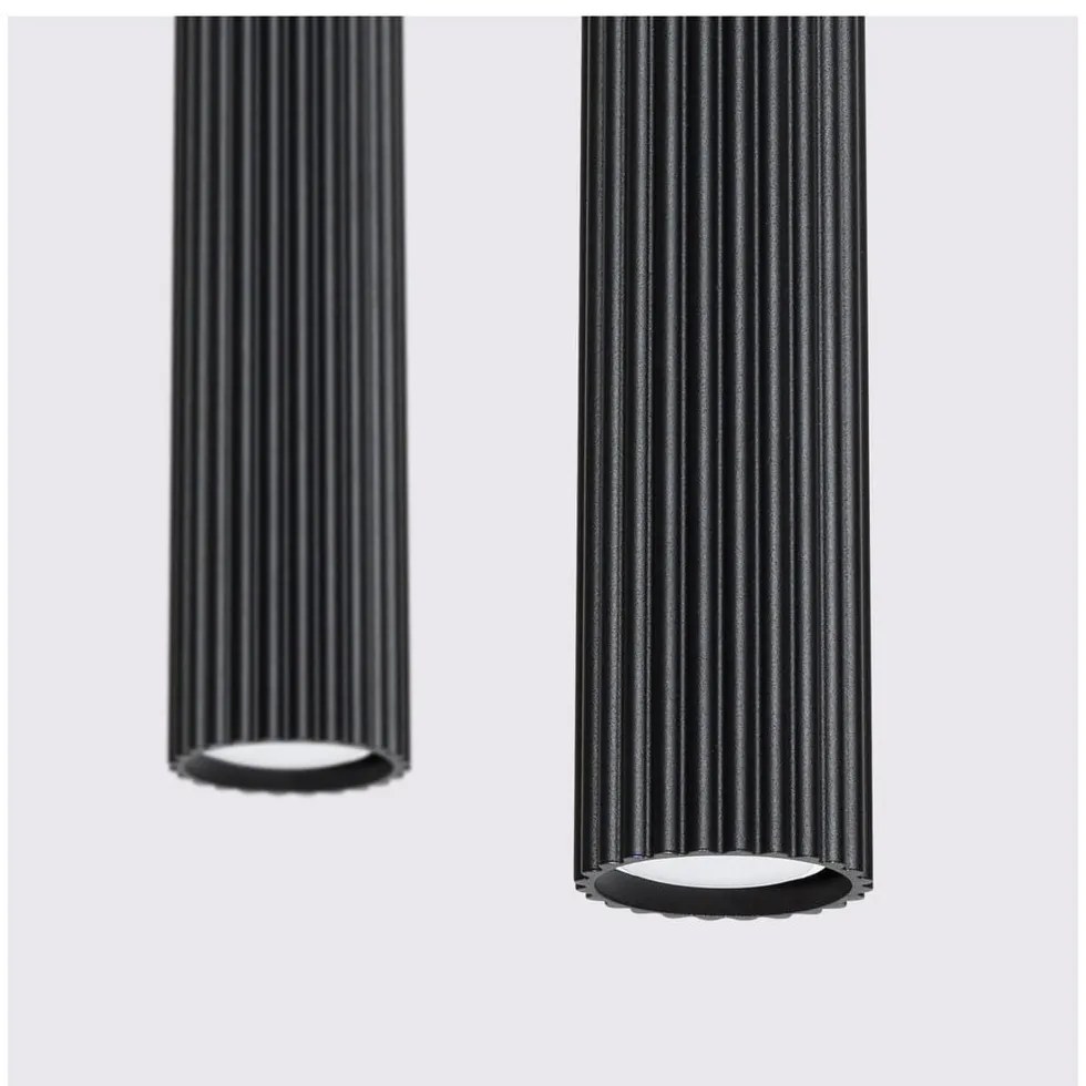 Черно висящо осветително тяло Gleam – Sollux