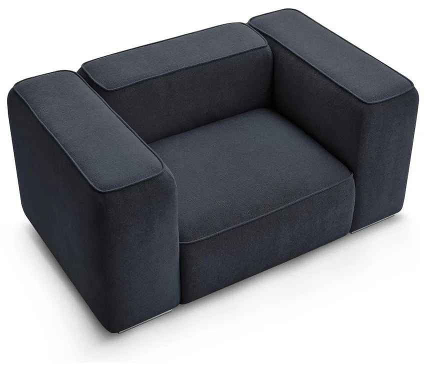 Тъмносиньо кресло Zephyr – Bobochic Paris