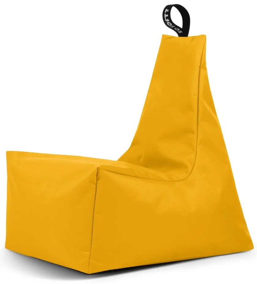 Жълт пуф Icy L – So Soft?