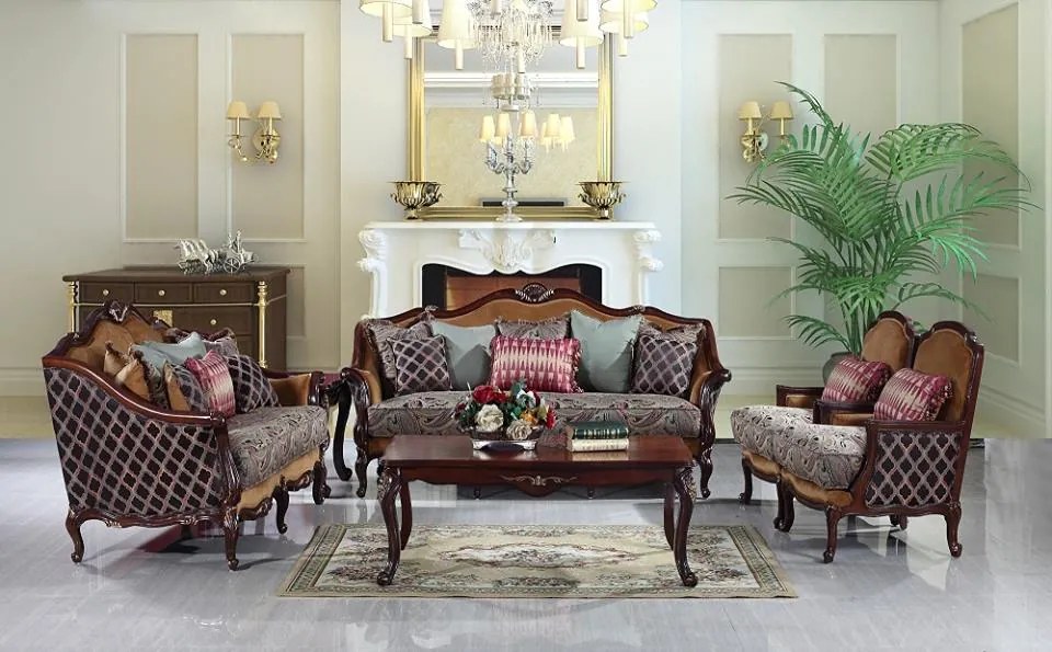 Комплект мека мебел 4925 B, в стил Рококо