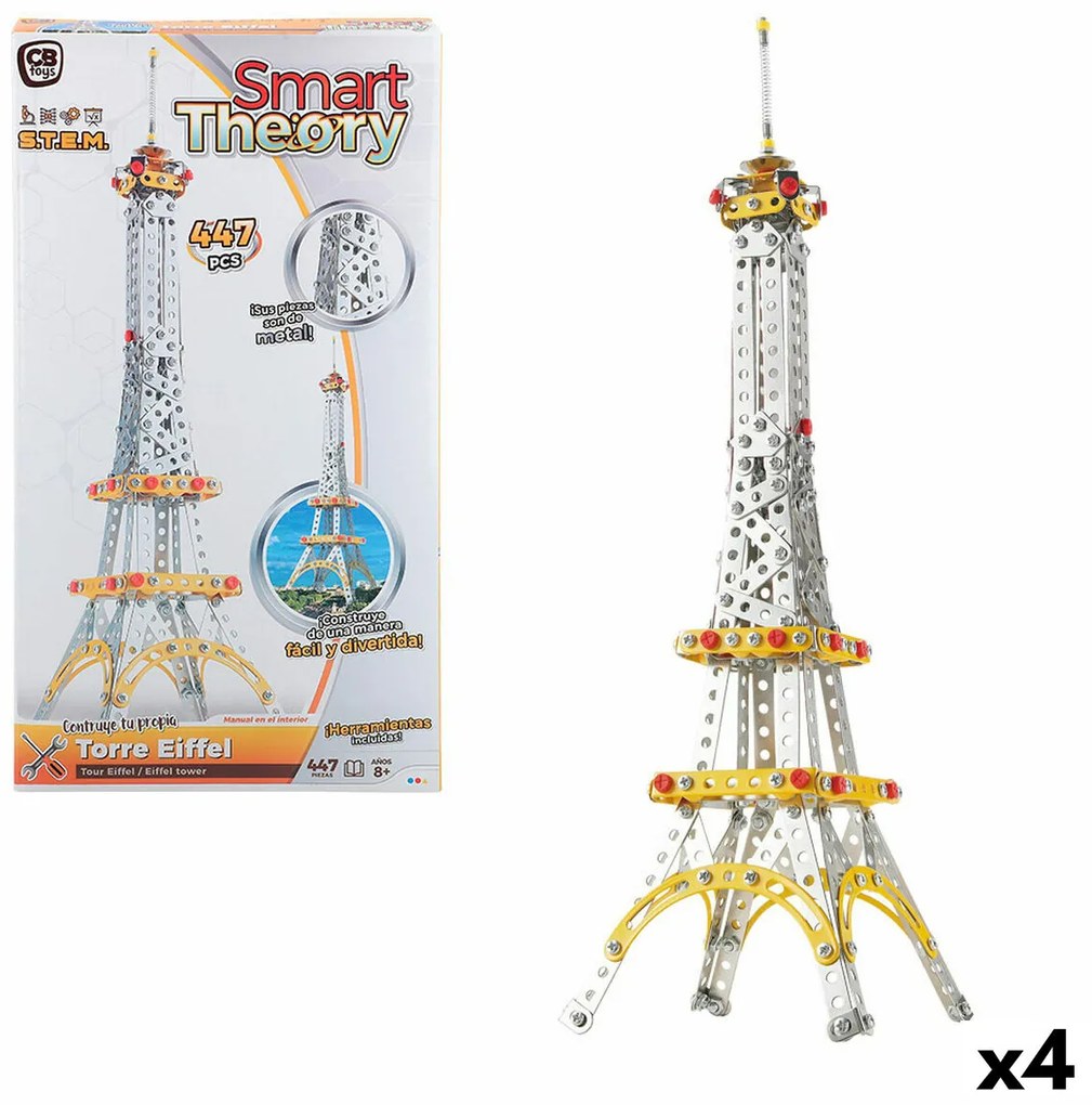 Строителна Игра Colorbaby Tour Eiffel 447 Части (4 броя)