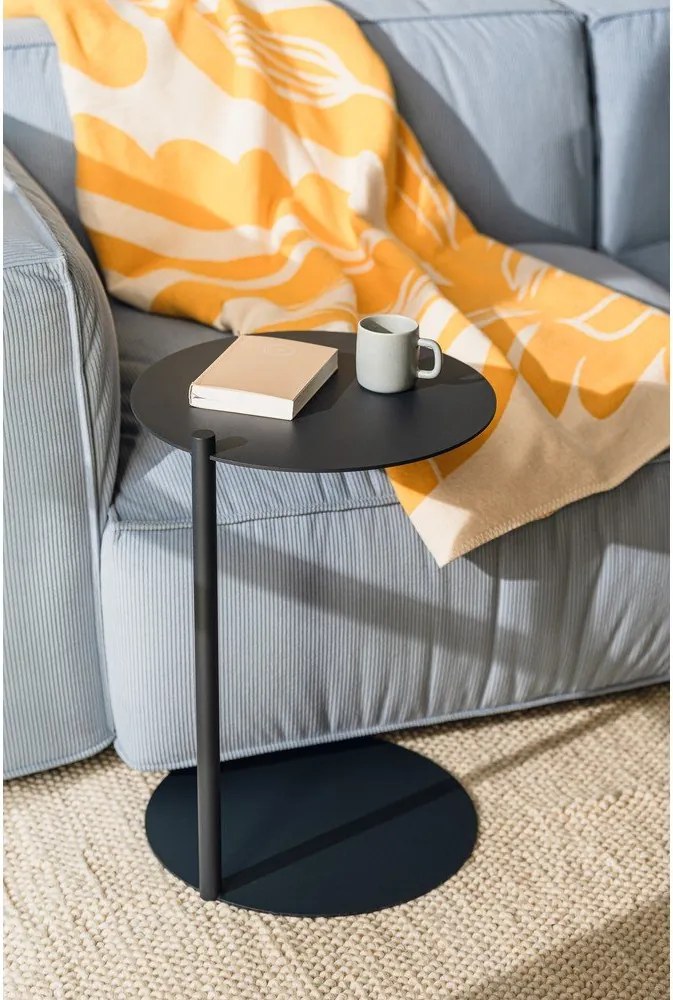 Стоманена кръгла странична масичка 41x40 cm Ande – noo.ma