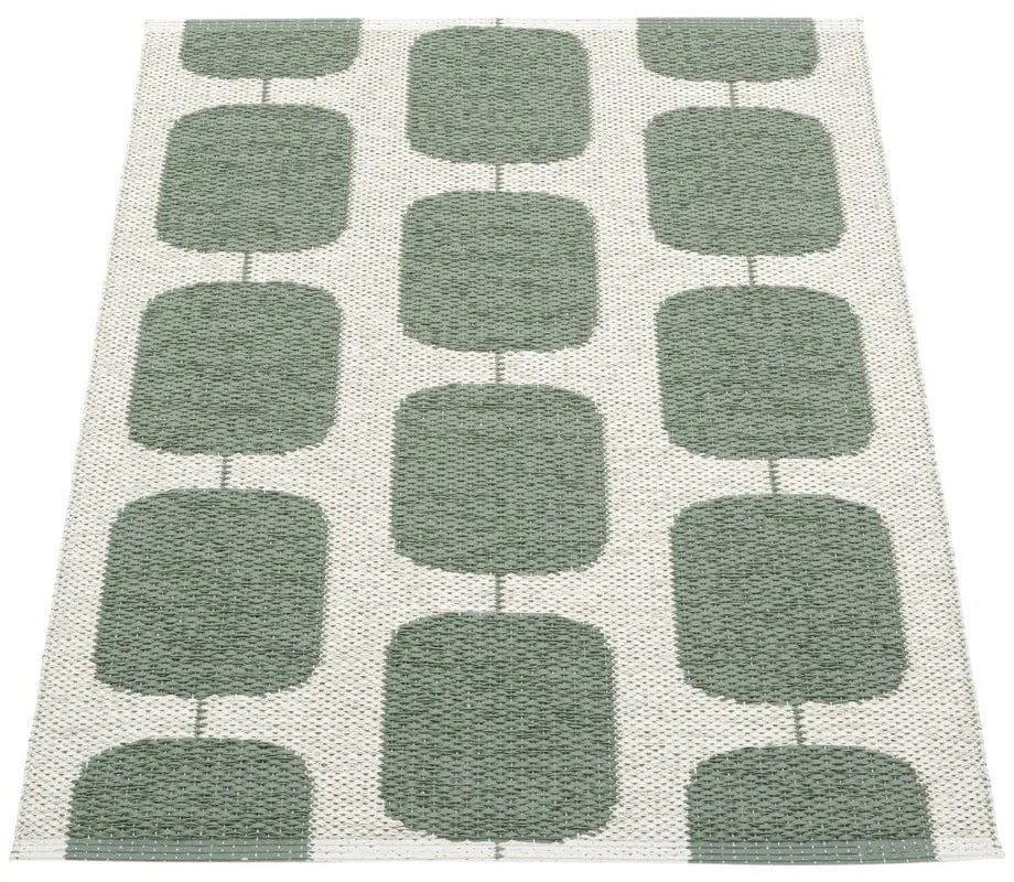 Зелен и кремав килим за открито и закрито 70x100 cm Sten Army – Pappelina