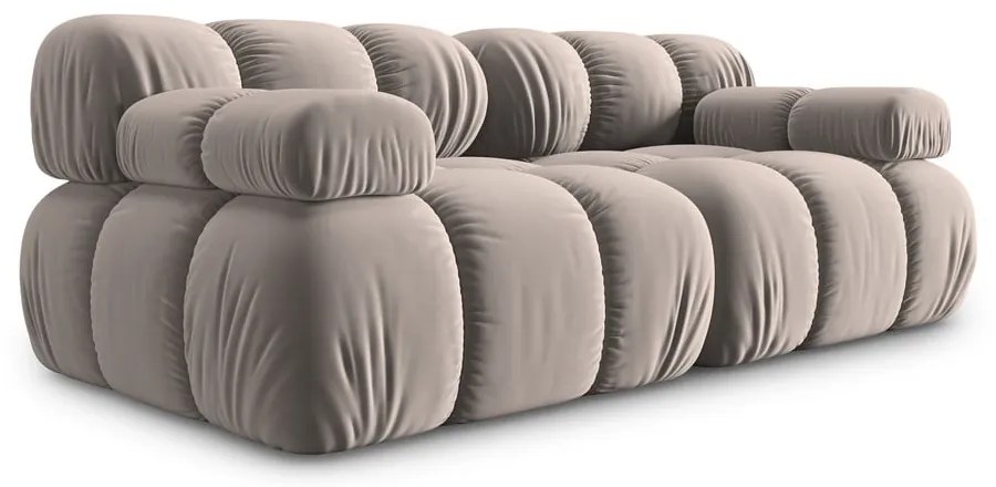 Светлокафяв кадифен модулен диван 188 cm Bellis – Micadoni