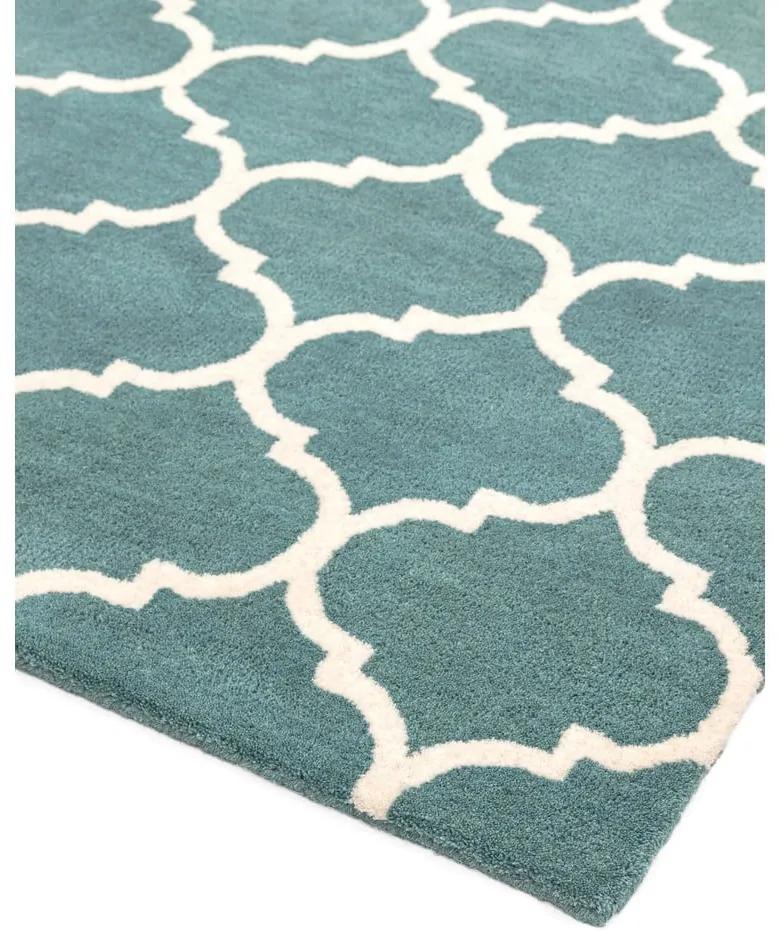 Син ръчно изработен вълнен килим 160x230 cm Albany – Asiatic Carpets