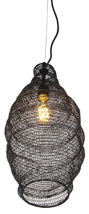 Ориенталски висящ аплик черен - Nidum Rombo