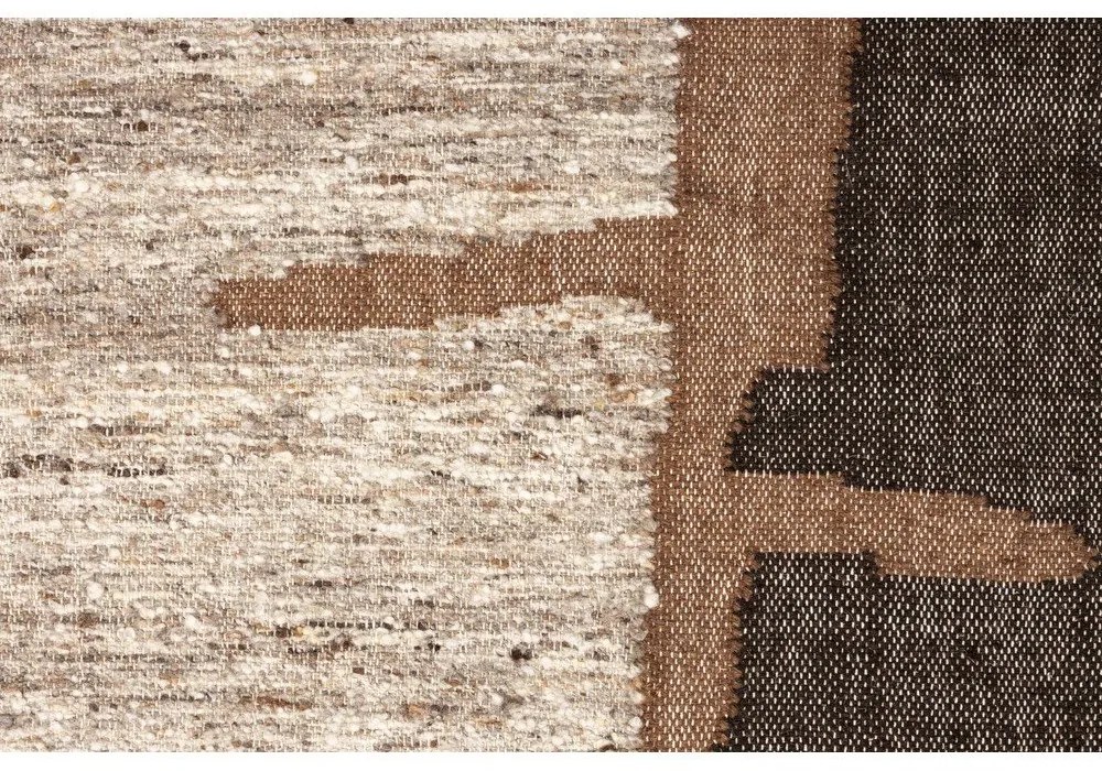 Кафяв вълнен килим 160x230 cm Briton – Dutchbone