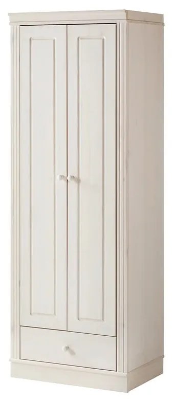 Бял гардероб от масивен бор 65x180 cm Anita – Støraa