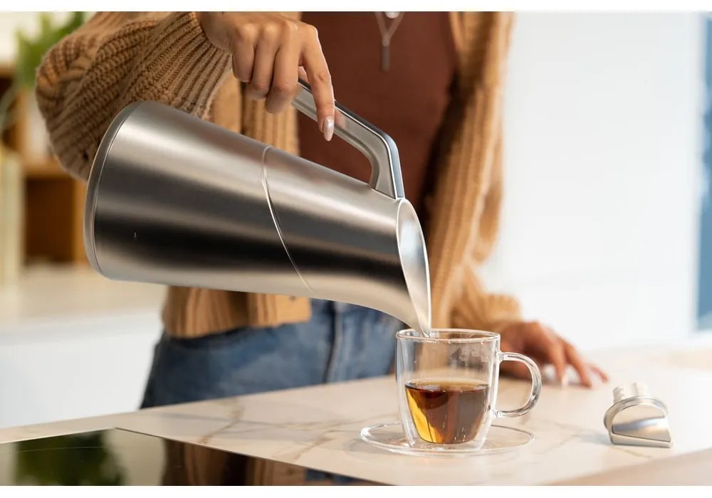 Термос в матово сребрист цвят 1 л Soho - Vialli Design