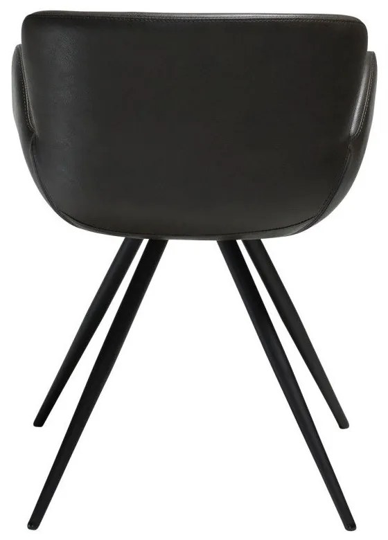 Сив тапициран трапезен стол с подлакътници Gaia – DAN-FORM Denmark